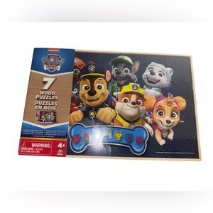 🆕 7 wooden paw patrol puzzles